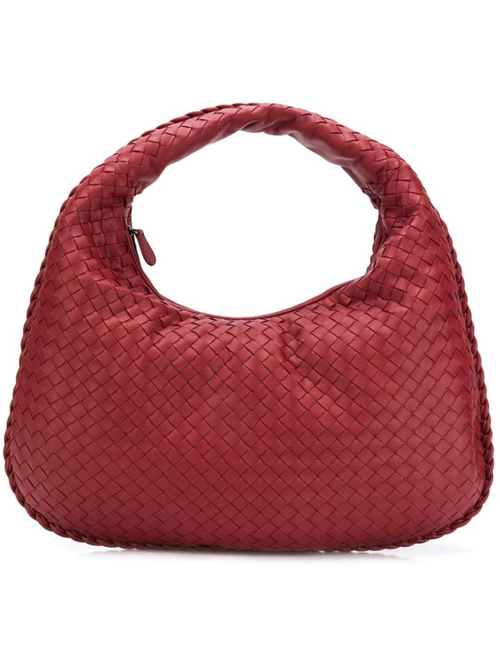 Bottega Veneta Medium Veneta Hobo Bag - Red