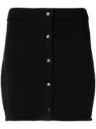 T By Alexander Wang Knitted Mini Skirt - Black