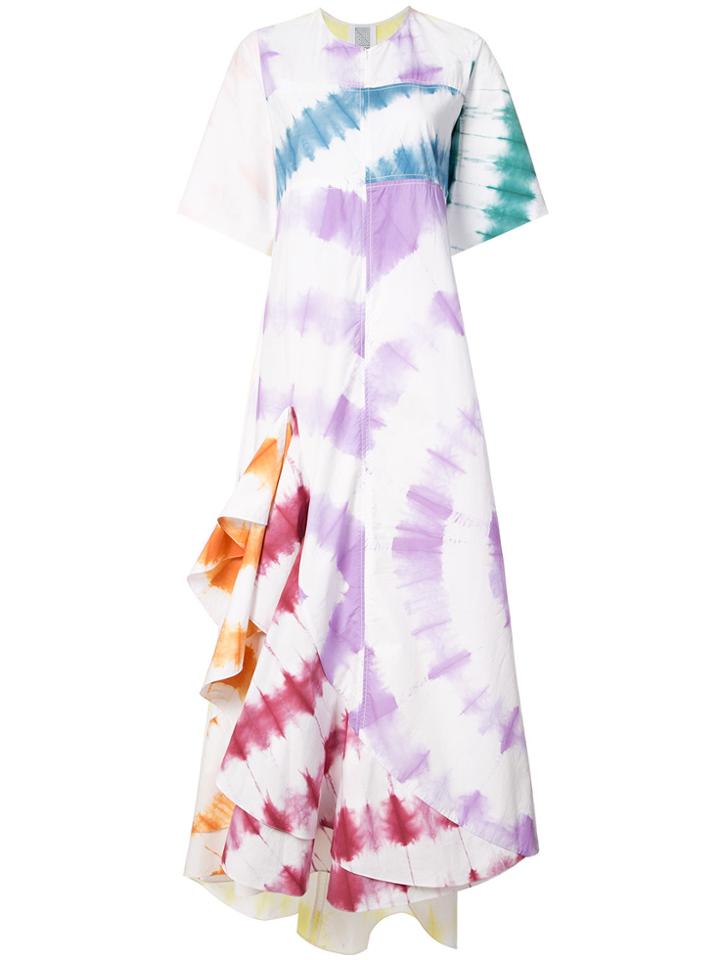 Rosie Assoulin Rosie Assoulin X Capitol Tie-dye Print Dress - White