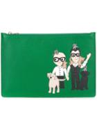 Dolce & Gabbana Designers Patch Zip Clutch
