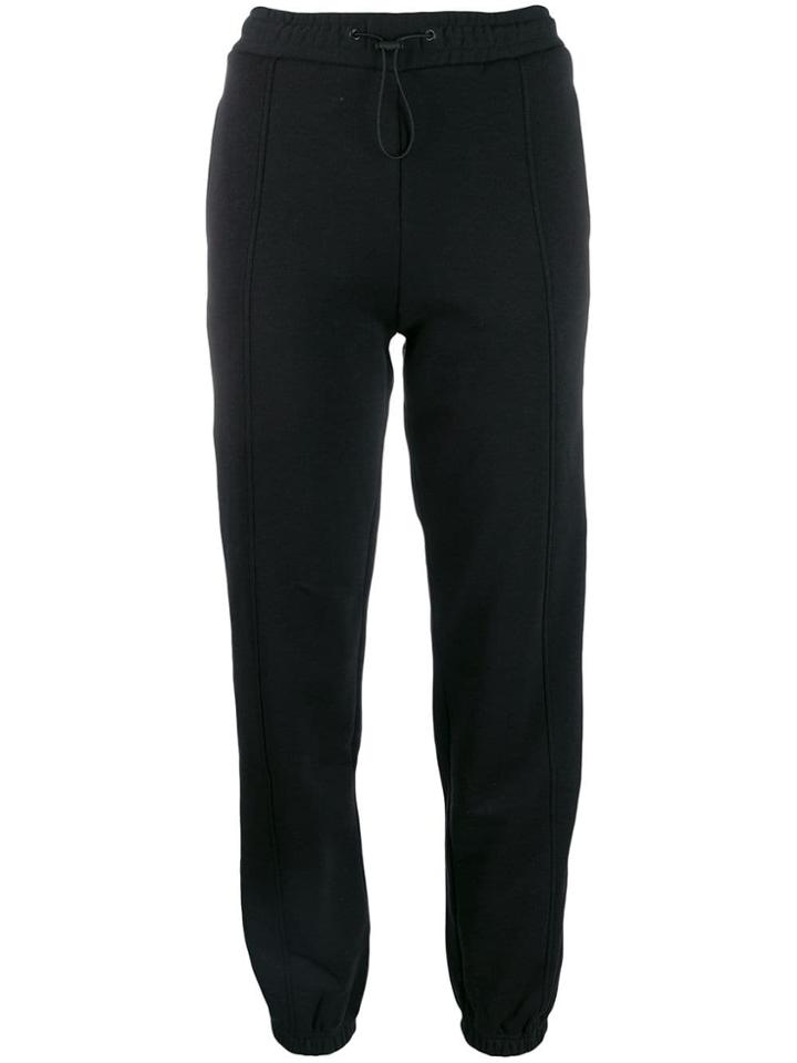 Msgm Logo Tape Track Pants - Black