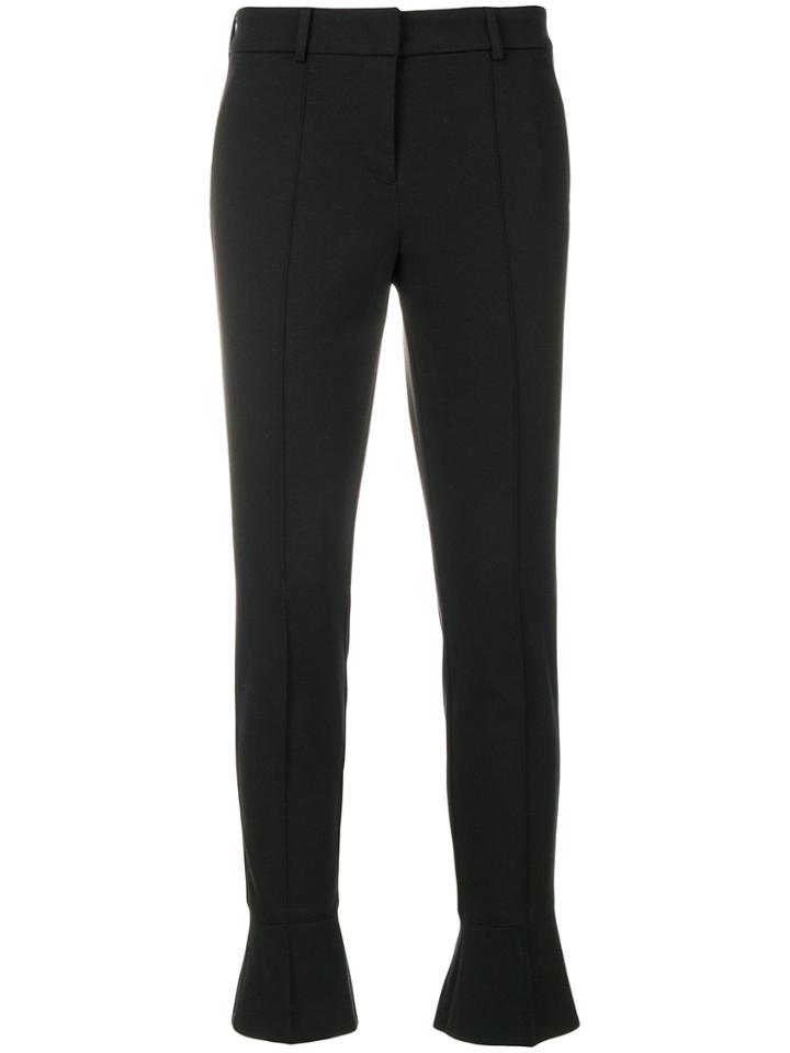 Cambio Bell Cuffed Cropped Trousers - Black