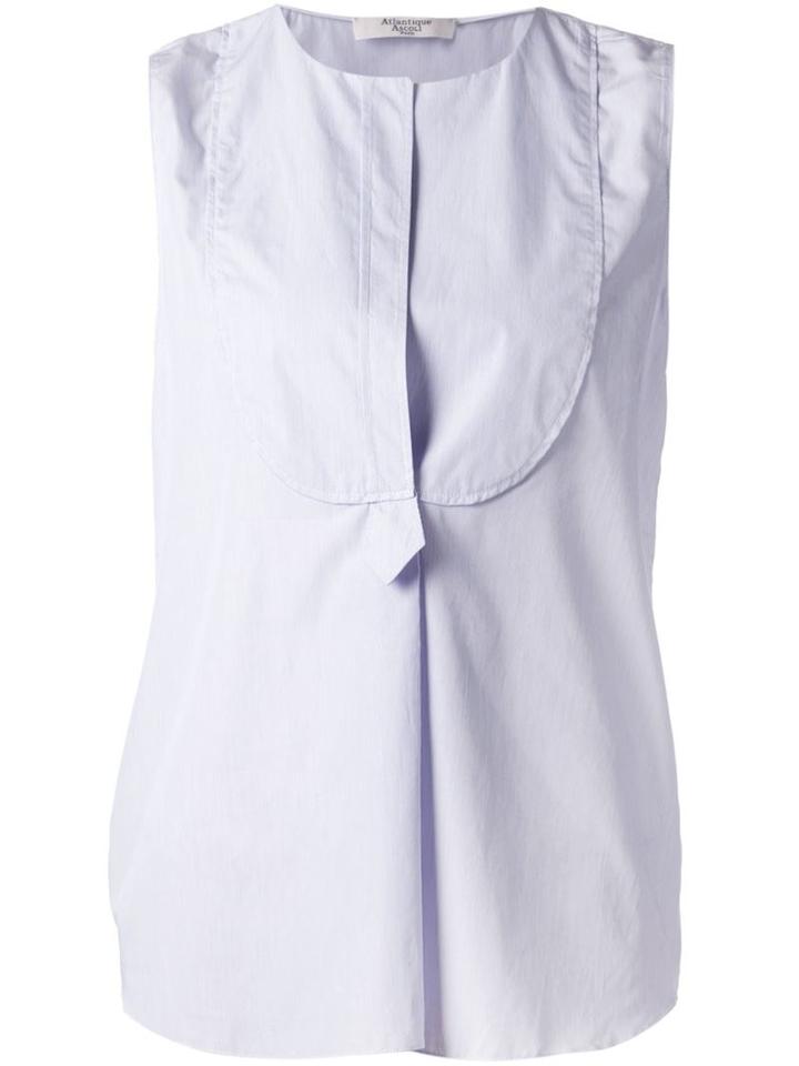 Atlantique Ascoli Bib Panel Sleeveless Blouse