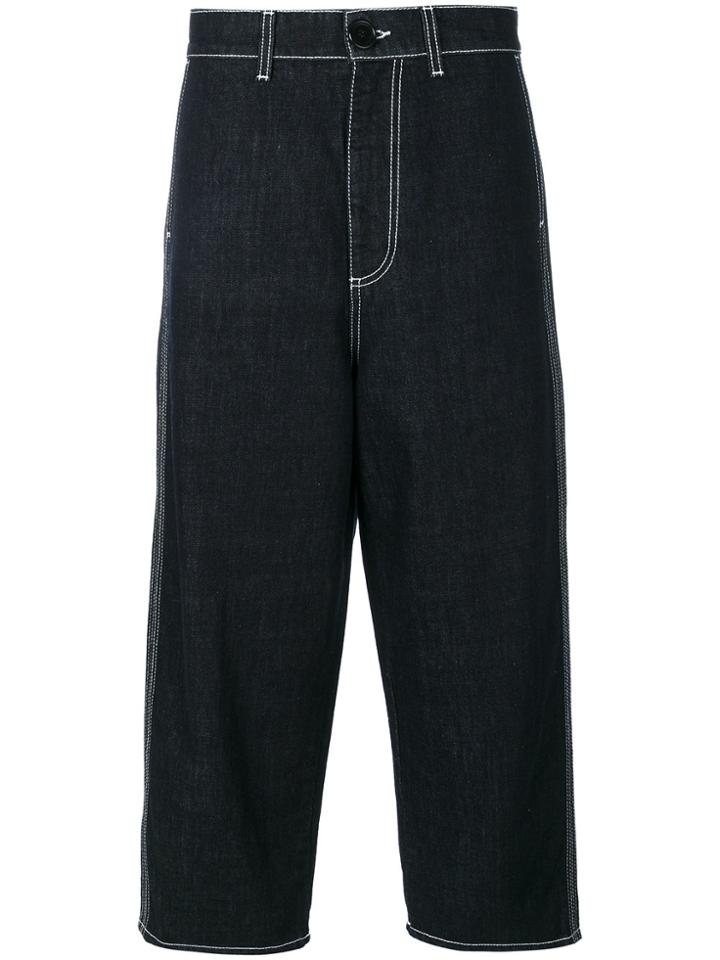 Marni Denim Cropped Trousers - Blue