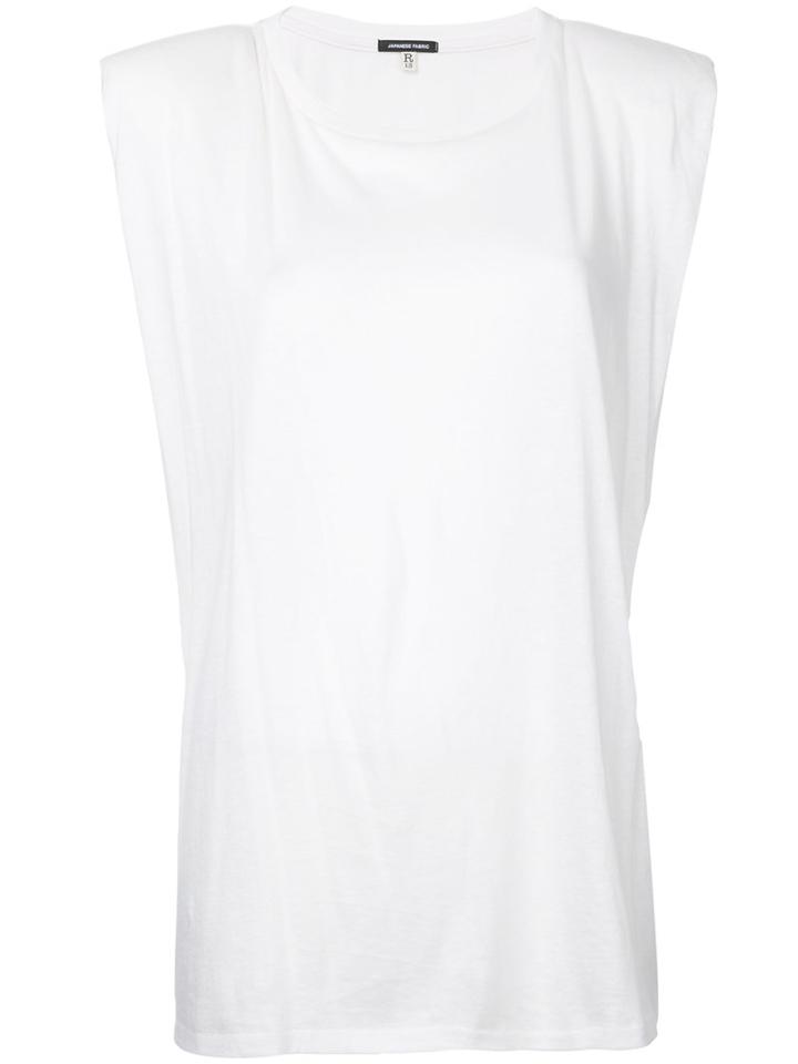 R13 - Trapeze Muscle T-shirt - Women - Cotton/cashmere - M, Women's, White, Cotton/cashmere