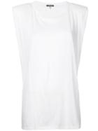 R13 - Trapeze Muscle T-shirt - Women - Cotton/cashmere - M, Women's, White, Cotton/cashmere