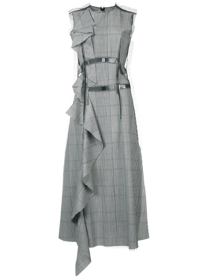 Maison Margiela Décortique Ruffle Dress - Grey