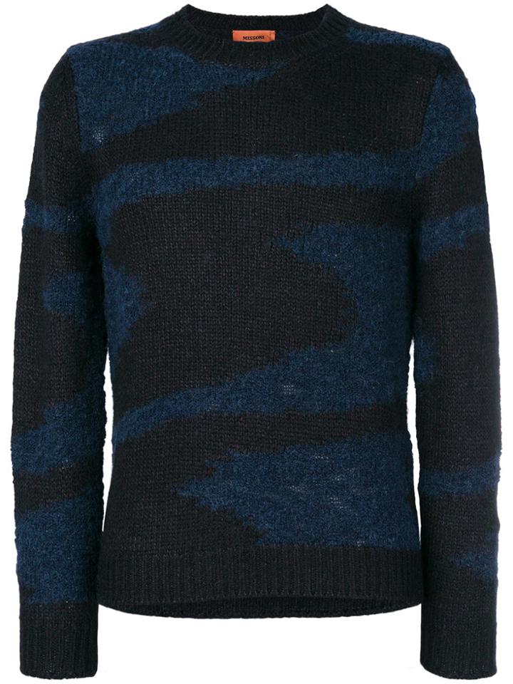 Missoni Marble Crew Neck Sweater - Blue