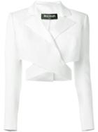 Balmain Cut Out Detail Cropped Jacket