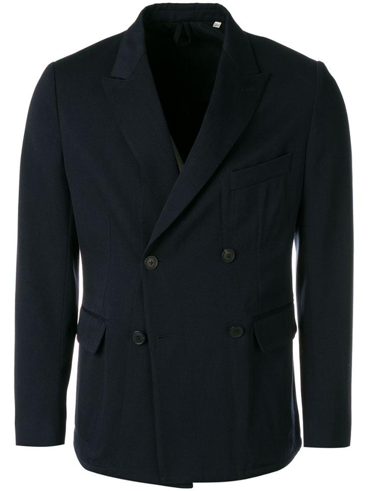 Kent & Curwen Double-breasted Button Jacket - Blue