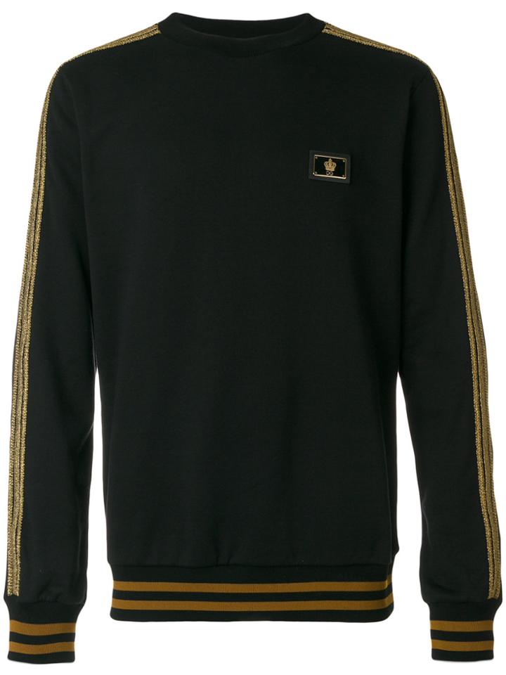 Dolce & Gabbana Metallic Detail Sweatshirt - Black