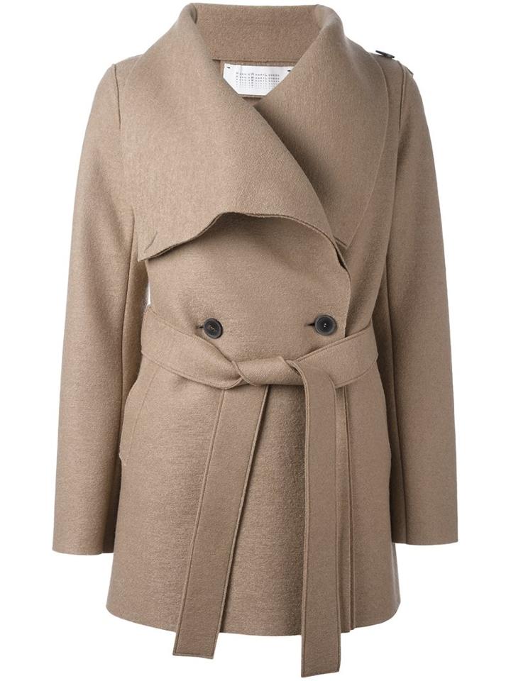 Harris Wharf London Double Breasted Belted Coat
