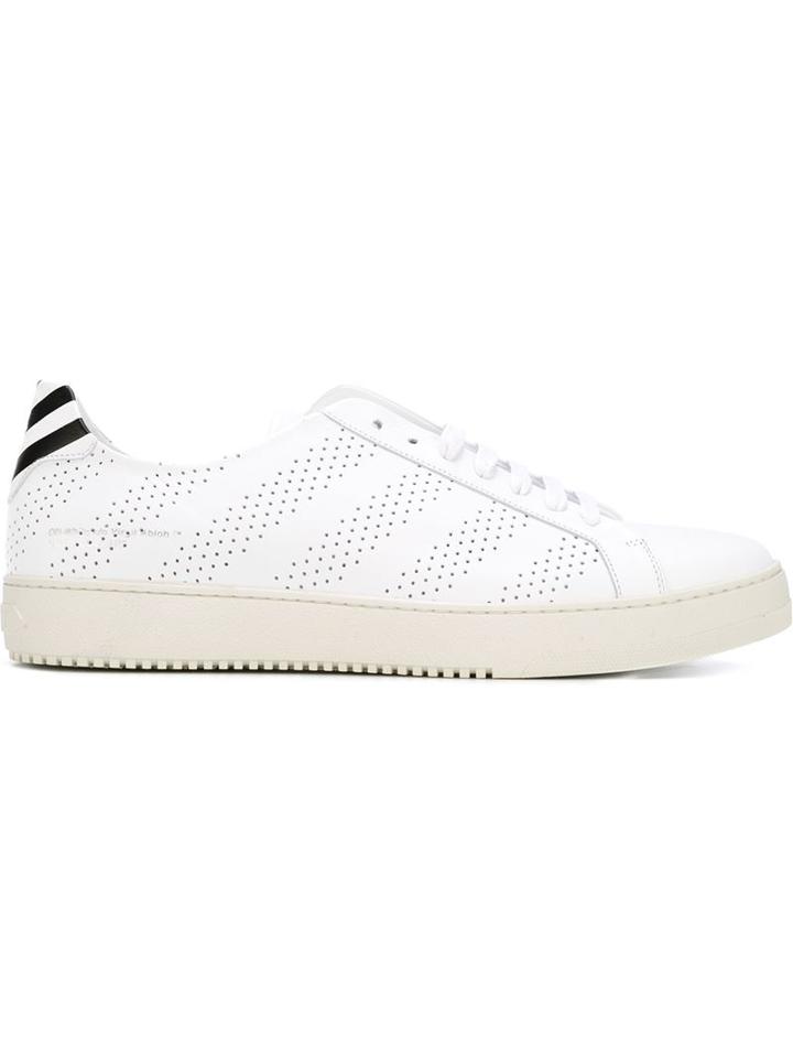 Off-white Striped Sneakers