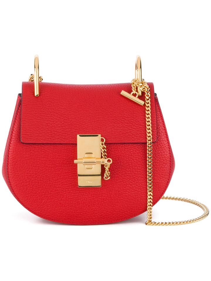Chloé Drew Shouler Bag - Red