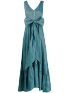 P.a.r.o.s.h. Striped Bow Dress - Blue