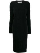 Philosophy Di Lorenzo Serafini Cable Knit Midi Dress - Black