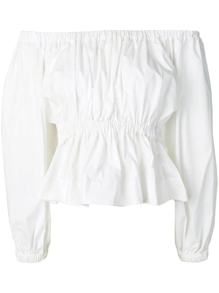 Molly Goddard Off-the-shoulder Blouse - White