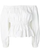 Molly Goddard Off-the-shoulder Blouse - White