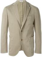 Boglioli Two Button Blazer, Men's, Size: 48, Nude/neutrals, Cotton/spandex/elastane/cupro