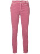 Miu Miu Corduroy Skinny-fit Jeans - Pink & Purple