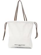 Stella Mccartney Logo Print Tote Bag - White