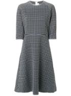 Marni - Embroidered Flared Dress - Women - Silk/cotton/spandex/elastane - 42, Blue, Silk/cotton/spandex/elastane
