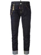 Dsquared2 - Boyfriend Cropped Jeans - Women - Cotton - 44, Women's, Blue, Cotton