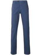 Canali Straight-leg Chino Trousers - Blue