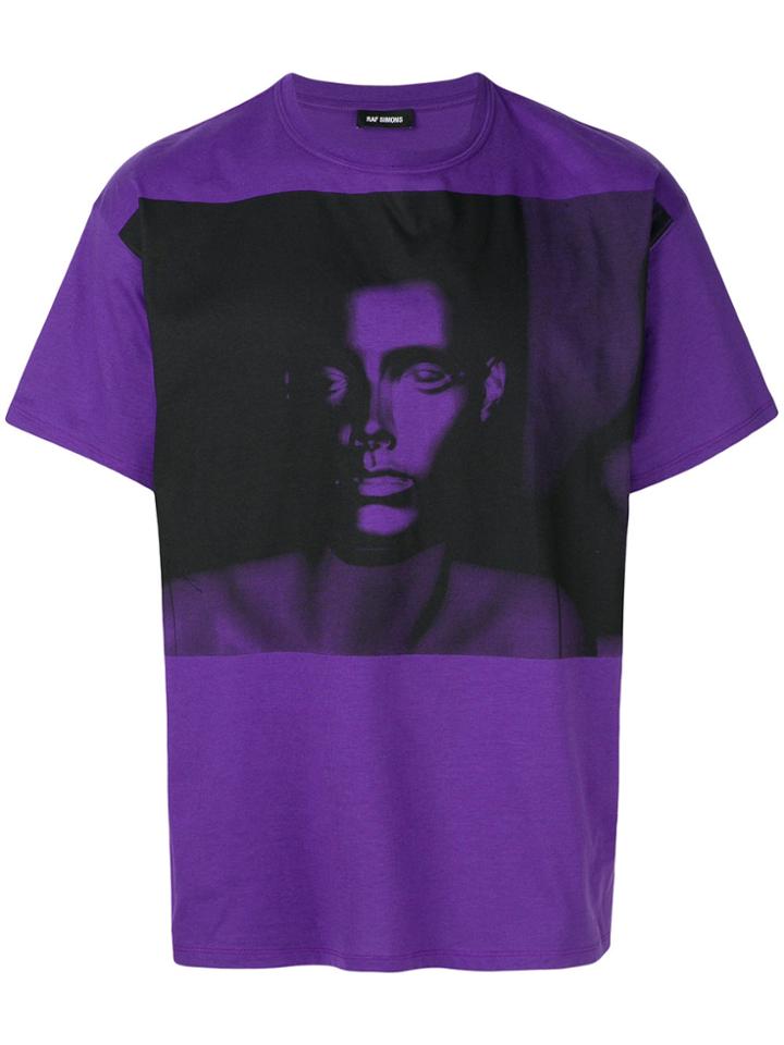 Raf Simons Doll Printed T-shirt - Pink & Purple