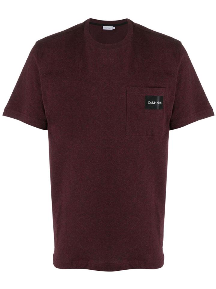 Calvin Klein Logo Patch T-shirt - Red