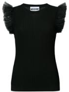 Moschino Cap Sleeve Sweater - Black