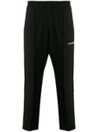 Les (art)ists Embroidered Logo Joggers - Black