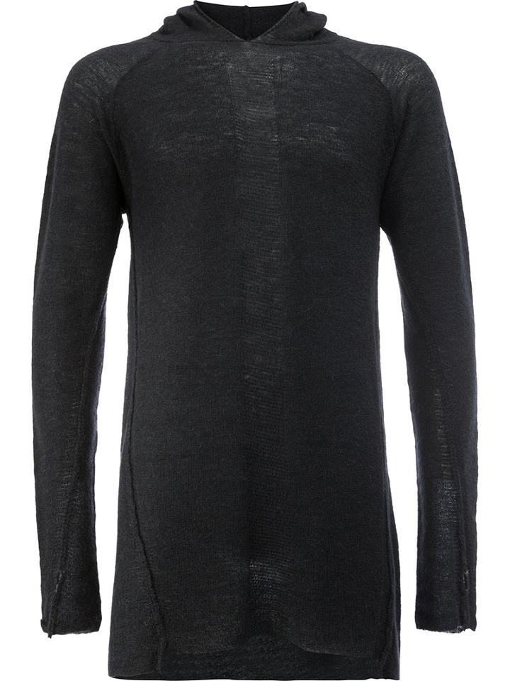 Masnada - Slim-fit Hooded Jumper - Men - Polyamide/alpaca - S, Black, Polyamide/alpaca