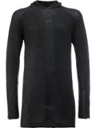 Masnada - Slim-fit Hooded Jumper - Men - Polyamide/alpaca - S, Black, Polyamide/alpaca