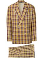 Yohji Yamamoto Vintage Oversized Plaid Suit - Brown