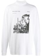 Off-white Printed Turtle Neck Sweatshirt