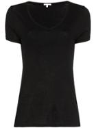 Skin V-neck T-shirt - Black