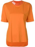 Fendi Neck Logo T-shirt - Yellow & Orange
