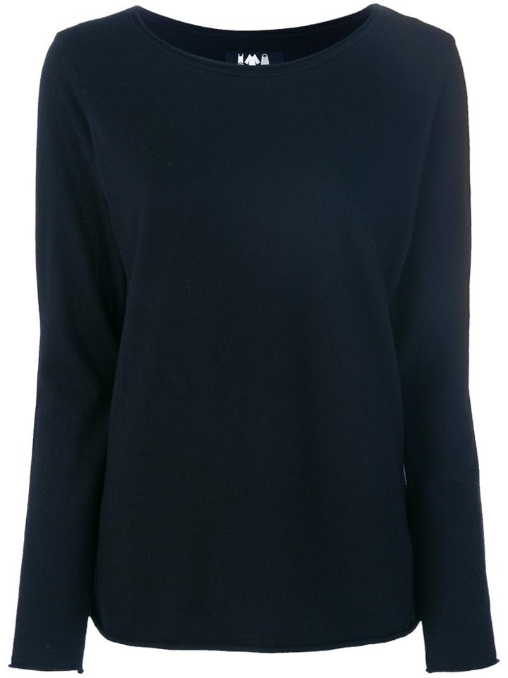 Labo Art Boat Neck Sweater - Blue
