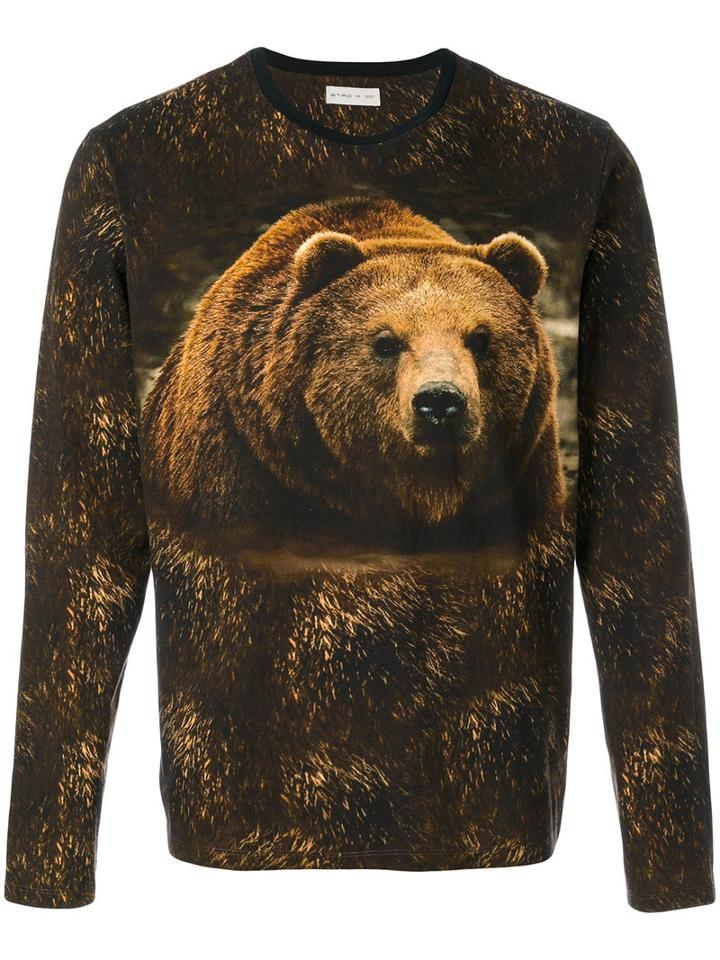 Etro - Bear Print Top - Men - Cotton - Xxl, Brown, Cotton