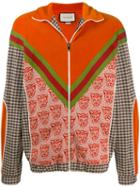 Gucci Multi-fabric Zip-up Jacket - Orange