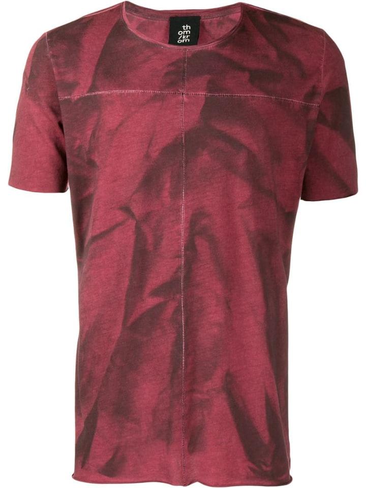 Thom Krom Oil Spray Print T-shirt - Pink