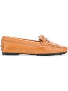 Tod's Embossed Style Loafers - Brown