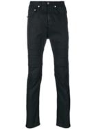 Neil Barrett Ribbed Panelled Jeans - Black