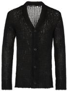 Ann Demeulemeester Knitted Wool Cardigan - Black