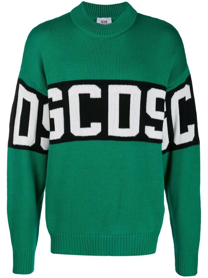 Gcds Logo Strip Jumper - Green