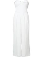 Brandon Maxwell Strapless Jumpsuit - White
