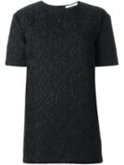 Givenchy Floral Lace Top, Women's, Size: 38, Black, Viscose/polyester/polyamide/spandex/elastane