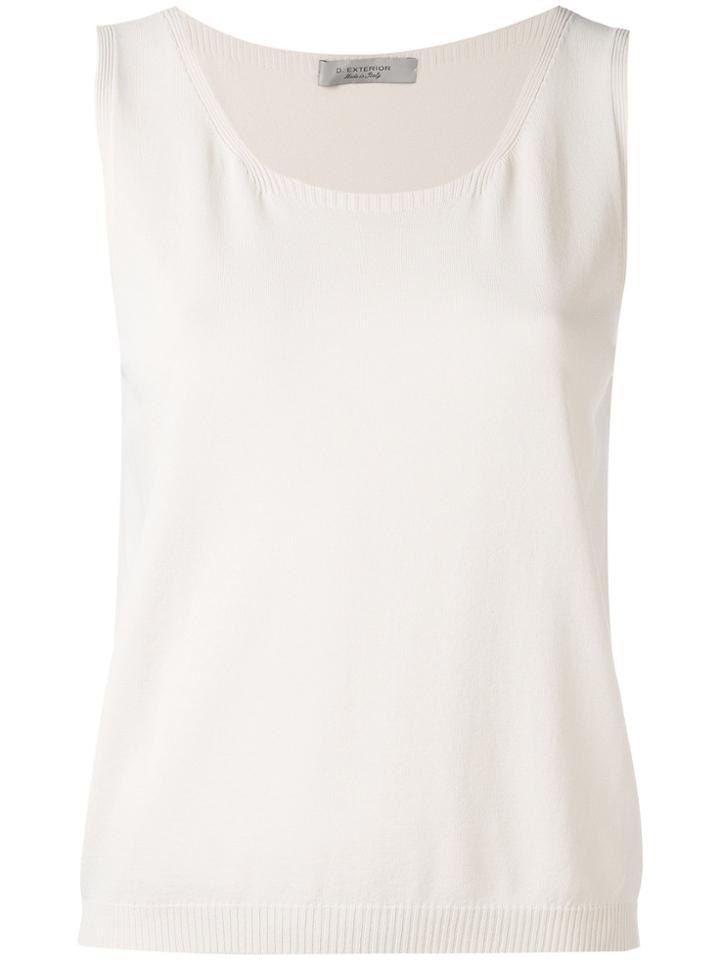 D.exterior Round Neck Tank - Nude & Neutrals