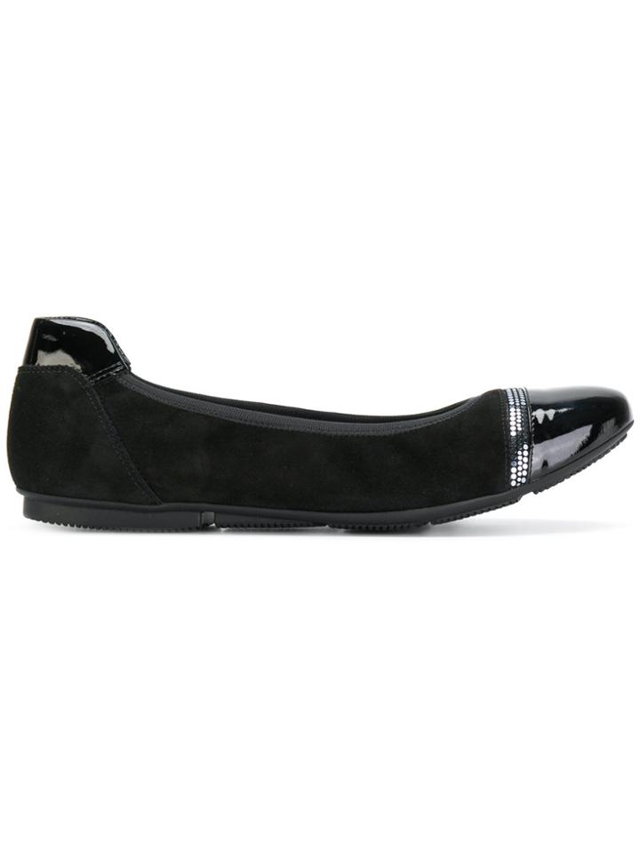 Hogan Sequin Front Ballerinas - Black